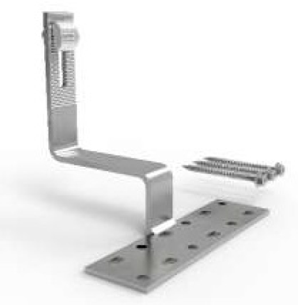 Dachschienen - Halter Edelstahl No.1 für Schindeldach Dachschienen - Halter Edelstahl No.1 für Schindeldach