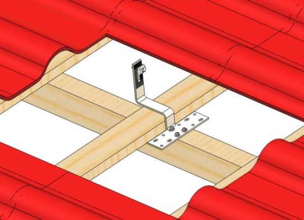 Dachschienen - Halter Edelstahl No.1 für Schindeldach Dachschienen - Halter Edelstahl No.1 für Schindeldach