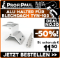 Preview: Alu Halter Blechdachmontage TYN-103