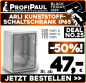 Preview: ARLI Kunststoff-Schaltschrank IP65 mit Sichttür - 300 x 400 x 165 mm transparent Gehäuse