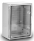 Preview: ARLI Kunststoff-Schaltschrank IP65 mit Sichttür - 300 x 400 x 165 mm transparent Gehäuse