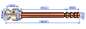 Preview: Schnell-Verriegelungszapfen für RTC 1028 "Steck-Variante" lang 346mm