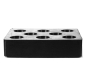 Preview: Gummiauflage eckig 160 x 120 x 40 mm