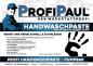 Preview: PROFI handwashpaste - pumpable 3 kg canister inkl soap dispenser, wall mount and mounting material