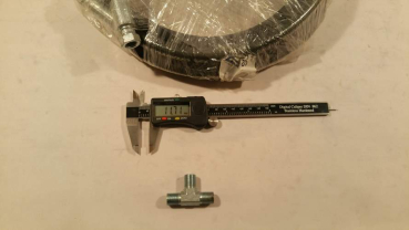 Hydraulikschlauch 265cm für DTPF 6093E 2x 90° Anschluss