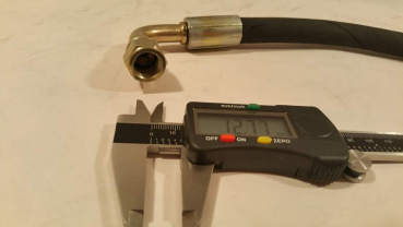 Hydraulikschlauch 83cm 2x 90° Anschluss 9/16-18