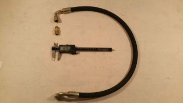 Hydraulikschlauch 83cm 2x 90° Anschluss 9/16-18