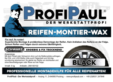 Tire mounting paste black 5 kg - Kopie