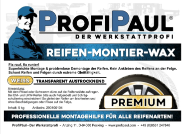 Premium UNIVERSAL tire mounting paste white 5 kg - Kopie