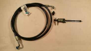 Hydraulikschlauch 270cm mit 90° Winkelanschluss