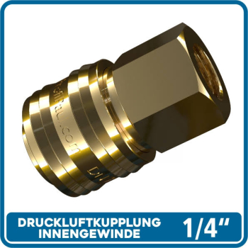 Druckluftkupplung Messing 1/4\ IG