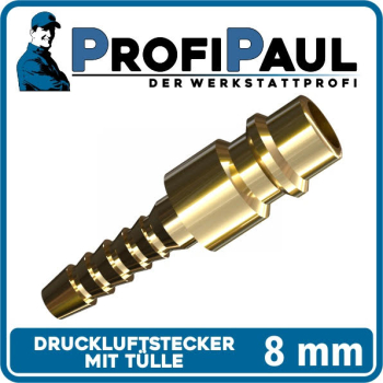 Druckluftstecker Messing LW 8