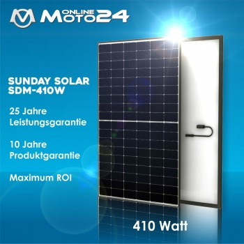 SKT Solar Monokristaline Modul SDM-410W Rahmen schwarz