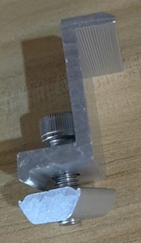 Alu Endmodulhalter 40mm mit Block & Schraube