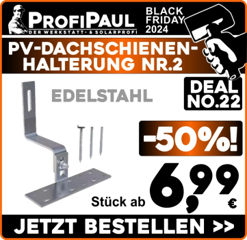 Dachschienen - Halter Edelstahl No.2 inkl. Schrauben für Schindeldach