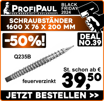 Schraub-Ständer No.B feuerverzinkt, Q235B 2000x76x200mm