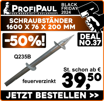 Schraub-Ständer No.C feuerverzinkt, Q235B 2000x76x200mm