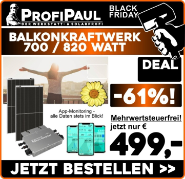 820 Watt Balkonkraftwerk 700Watt Wechselrichter