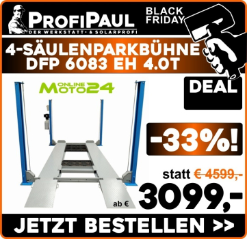 DFP 6083 EH 4.0t 4-Säulen Hebebühne 2120mm