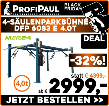 DFP 6083 E 4.0t 4-Säulen Hebebühne 1900mm