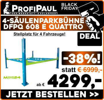 DFPQ 608 E 4.0t 4-Säulen-Parkbühne 4-fach Quattro elektrisch
