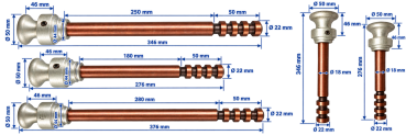 Schnell-Verriegelungszapfen für RTC 1028 "Steck-Variante" kurz 276mm