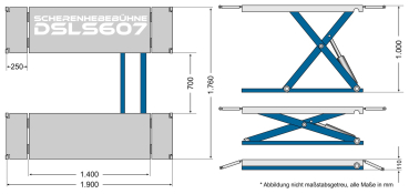 scissor lift 3.0t, DSLS 607