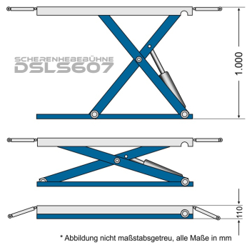 scissor lift 3.0t, DSLS 607