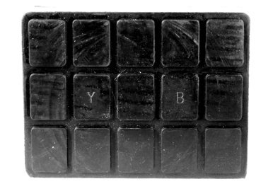 Gummiauflage eckig 160 x 120 x 40 mm