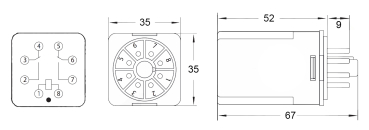 Last-Relais CHNT JTX-2C, 8-Pin,Switch-Relay JTX-2C