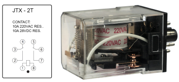 Last-Relais CHNT JTX-2C, 8-Pin,Switch-Relay JTX-2C