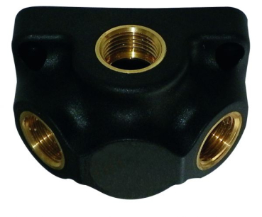 Verteilerblock mit Innengewinde 1/2" + 2x 1/2" IG