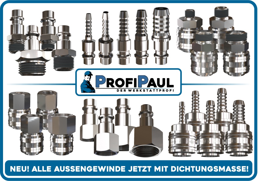 10er Set Druckluft Kupplung Pneumatik Kompressor Steckverbinder Schnellkupplung