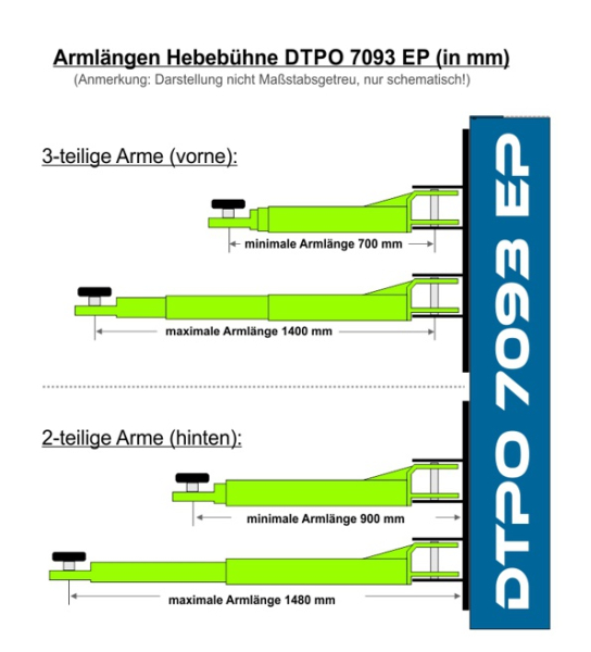 DTPO 7098 EP 4,0t Hebebühne, elektrisch