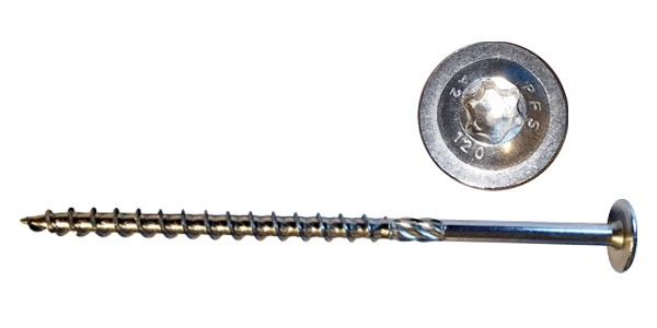 M 6x120/70 Spannplattenschraube Scheibenkopf V2A