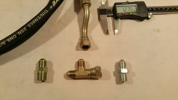 Hydraulikschlauch 295cm 2 x gekröpfter Anschluss
