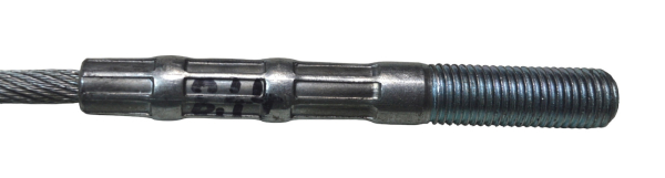 Stahlseil mit  beidseitigem Gewinde M16 L=842cm DTPF E 3. Serie