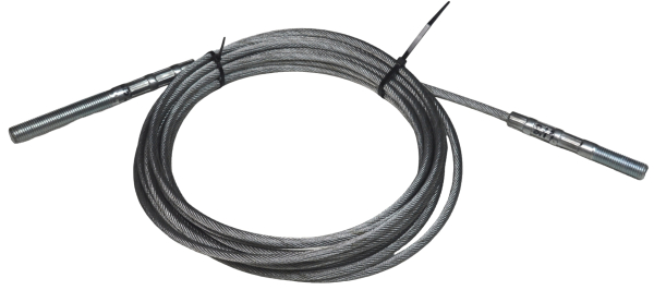 Stahlseil mit  beidseitigem Gewinde M16 L=842cm DTPF E 3. Serie