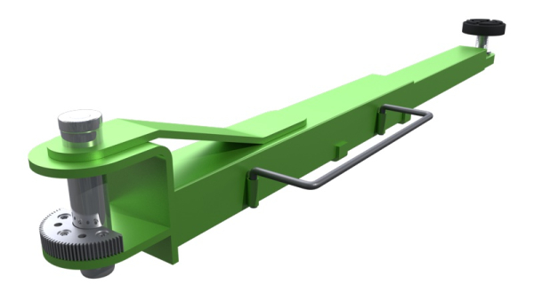 Arm 910/1460 mm 2-Stufen, fein, Ø50mm, 3.Serie blau