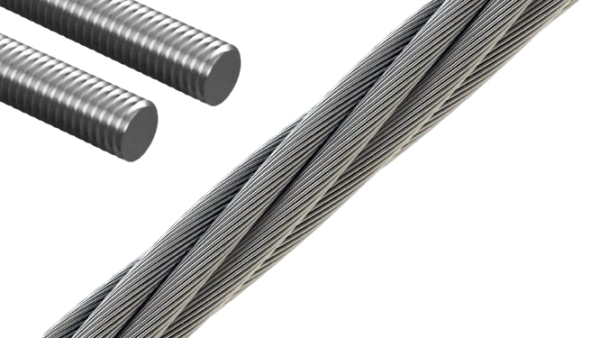 Stahlseil mit beidseitigem Gewinde M16 L=1086cm, DTPO 7093M+E 4.Serie
