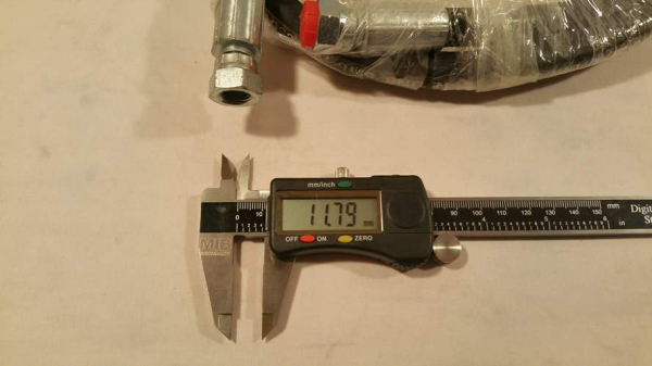 Hydraulikschlauch 134cm 2x gerader Anschluss