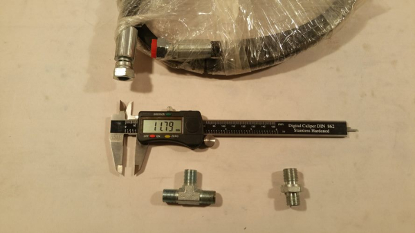 Hydraulikschlauch 134cm 2x gerader Anschluss