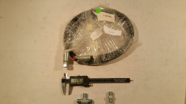 Hydraulikschlauch 134cm 2x gerader Anschluss