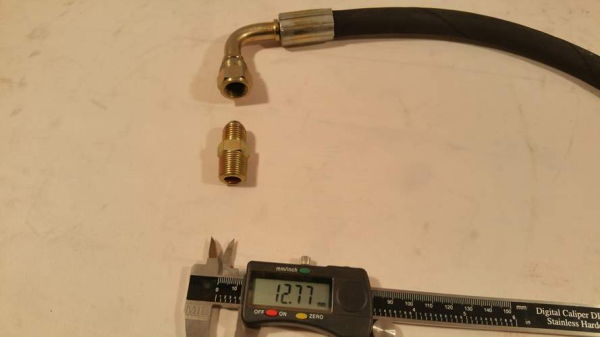 Hydraulikschlauch 83cm 2x 90° Anschluss 9/16-18