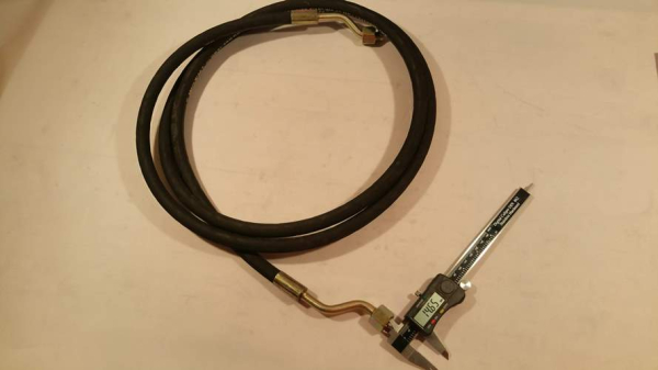 Hydraulikschlauch 2 x gekröpfter Anschluss L=285cm