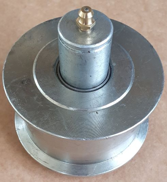 Umlenkrolle Kette Metall für Hebebühne komplett mit Bolzen und Schmiernippel