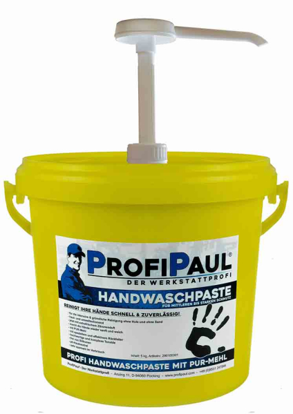 Profi Hand washing Paste 5kg Bucket with Soap dispenser