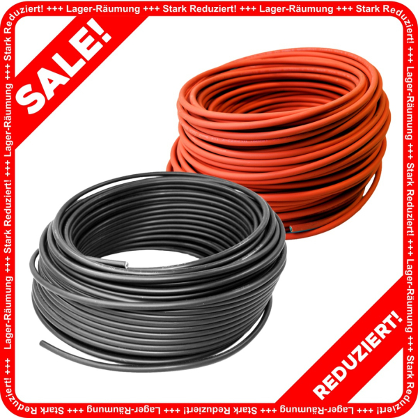 Photovoltaik Kabel H1Z2Z2-K 1x6mm² 1.500V DC T500