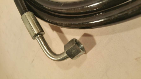 Hydraulikschlauch 270cm mit 90° Winkelanschluss