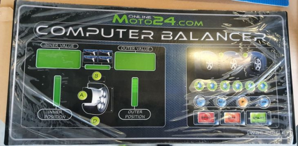 Schaltfläche/Druck-Matrix für Display WBC 1026 E / OM24 grün New Style